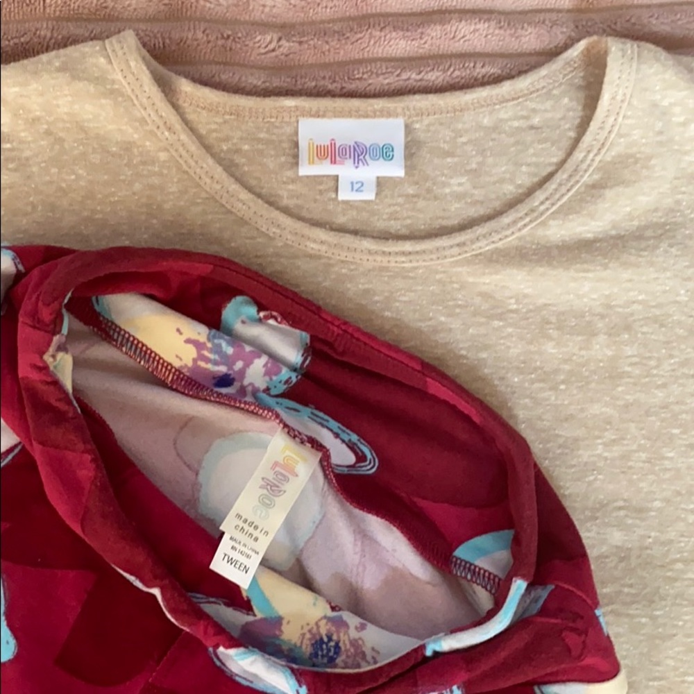 ❌SOLD❌ LulaRoe Kids set - Picture 3 of 5